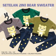 BABYCELO Imported Bear Boys' Suit - 1 2 3 4 years - T-shirt and Long Pants - FAB 335/FAB 336/FAB 337