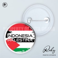 [PIN PRESS] INDONESIA PALESTINA Pin Bros Aksesoris Souvenir PALESTINE