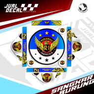 Stiker Sangkar Burung Lovebird RI Indonesia Decal Tebok Love Bird RAJAWALI Kandang Bulat Bisa Custom