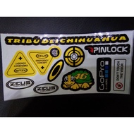 Zeus visor sticker