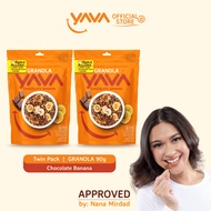 YAVA Twin Pack Granola Chocolate Banana (2 x 90g)