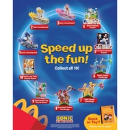 [100% Original]McDonalds Sonic The Hedgehog Toys(Sonic Happy Meal Toys)Sonic the Hedgehog Happy Meal