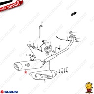 ท่อไอเสีย BODY MUFFLER แท้ Suzuki Shooter 115 Fi / Smash 115 Fi