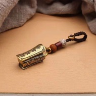手工纯黄铜迷你升官发财小棺钥匙扣挂件铜器钥匙扣吊坠挂件Handmade pure brass mini promotion and wealth coffi TzzGfLA6Ie1226