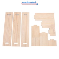 EMOTEPH Display Stand Riser, Multifunctional Pine Wood 3 Tier Display Shelf, Display Racks 3 Tier Co