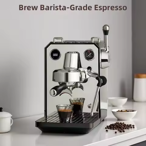 Gemilai 3006 Italian Espresso Coffee Maker Machine Cappuccino Milk Frother Semi-automatic Espresso M