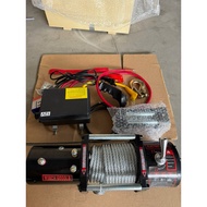 Rescue Winch 6000LBS 12V/24V, Pulling Force 2.700Kg, 14M Cable, Remote