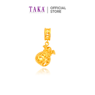 TAKA Jewellery 916 Gold Charm Fortune Bag