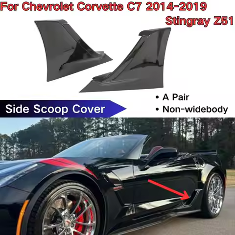 For Chevrolet Corvette C7 2014 2015-2019 Stingray /Z51 Side Vents Scoop Cover Car Accessories Body K
