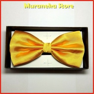 Gold Bow Tie Men's Ribbon Bow Tie Men's Party bowtie Bridal Wedding Set Satin Spiritual