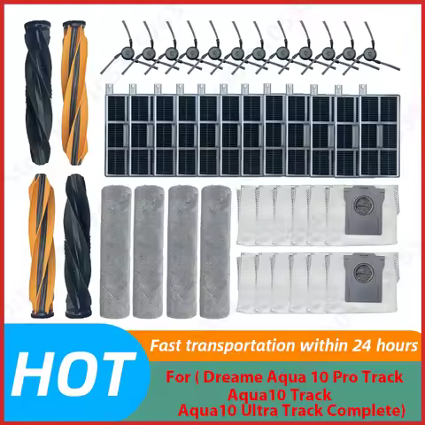 For ( Dreame Aqua 10 Pro Track / Aqua10 Track / Aqua10 Ultra Track Complete)Main Brush Filter Mop Ba