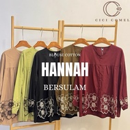 [FIT SMP DADA 52]BLOUSE COTTON PLUSSIZE BERSULAM HANNAH @CICICOMEL