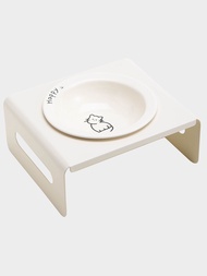 Petdebby Korean Bd Ceramic Cat Bowl Dog Basin Neck Protection Cat Food Basin Water Bowl High-speed R