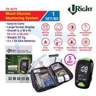 Uright Blood Glucose Monitoring System TD-4279 | Mesin Cek Gula dalam Darah