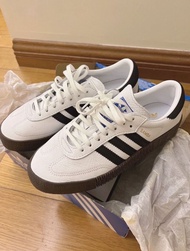 adidas originals Sambarose 增高 女装 黑白