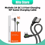 Mcdodo Cable 3A QC 3.0 Fast Charging 90 Game Charging Cable - Type-C CA-528