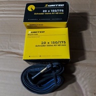 Bicycle Inner Tube 20 x 1.50/1.75 United