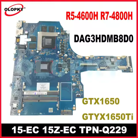 DAG3HDMB8D0 for HP Pavilion gaming 15-EC 15Z-EC TPN-Q229 laptop motherboard R5-4600H R7-4800H CPU GT