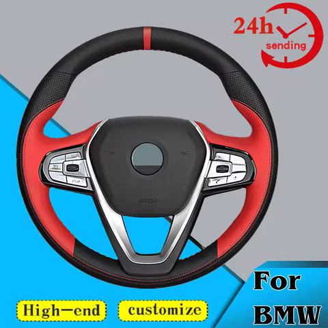 Custom Car Steering Wheel Braid Cover Comfortable 100% Fit For BMW X3 X4 G20 G21 F40 F44 G22 G23 G26