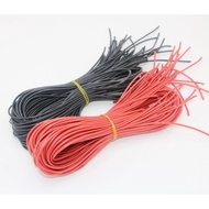 10meter/lot High Quality wire silicone 22/24/26AWG Red+Black