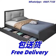 榻榻米儲物床架 收納床架 單人床 雙人床 收納床 置物床 高箱床 包送貨