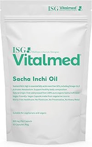 ISG Vitalmed Sacha Inchi Oil - Omega 369 Supplement, Plant-Based Vegan Omega Fatty Acids - Support f