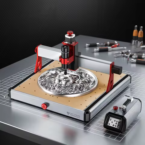 Twotree TTC450 Ultra CNC Engraving Machine 500W Spindle Motor 12000RPM Metal Slide for Stainless Ste
