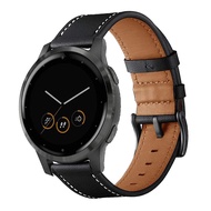 Anrir for Garmin Vivoactive 4S Bands, 18mm Geniue Leather Watch Bands for Garmin Venu 2S/Forerunner 