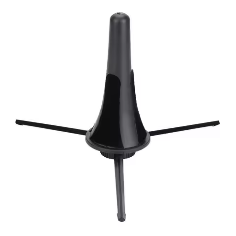 Foldable Clarinet Oboe Stand Straight Saxophone Tripod Holder for Wind Instrument Black Foldable Cla
