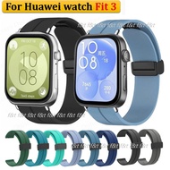 Sports Strap Huawei Watch Fit 3 Strap Smart Silicone Huawei Watch Fit3 Strap Magnetic Folding Buckle Replacement Huawei fit 3 Strap Bracelet for Huawei Watch Fit 2 Strap