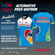 DEPED POLO shirts uniform for FULL SUBLIMATION POLO SHIRT