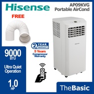HISENSE/MIDEA 1.0HP Portable AirCond Air Conditioner ( AP09KVG / MPH-09CRN1 / MPO-10CRN1 )