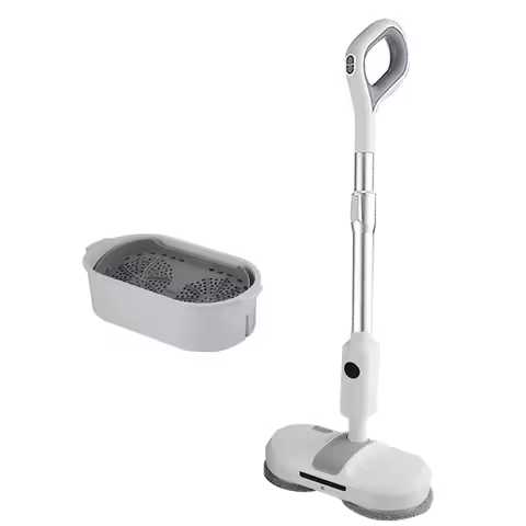 Rechargeable Floor Spin Scrubber Wireless Wet Mop Electric With Self Cleaning