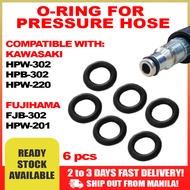 KAWASAKI and FUJIHAMA Pressure Washer Accessories - O Ring (6PCS)