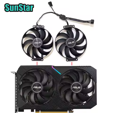 New original 6PIN 87MM CF9010U12S T129215SU Video card cooling fan,For ASUS RTX 3060,RTX 3060 TI 8G