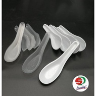 Chinese Spoon (100pcs) [Tapao Spoon Sudu Plastik Clear Transparent]