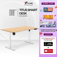TTRacing Titus Smart Desk Walnut Oak Edition Ergonomic Wood Table Standing Desk