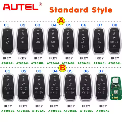 AUTEL MaxiIM IKEY Independent Smart Key Standard Style Used with KM100 KM100E IM508 IM608 IM608PRO K