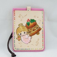 植鞣皮革雙層卡套證件套鐘聲天使