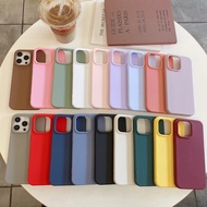 Simple Solid Color Phone Case 11 12 13 14 15 16 pro max xs xr i6s 7 8Plus iPhone 16 Pro Max