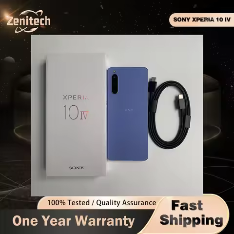 Original Sony Xperia 10 IV 10IV 5G Mobile Phone 6GB RAM 128GB ROM NFC 6.0" 12MP+8MP Snapdragon 695 O