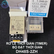 Rơ le thời gian Công tắc hẹn giờ Bộ relay timer DH48S-S DH48S-1Z DH48S-2Z (kèm đế) AC220V
