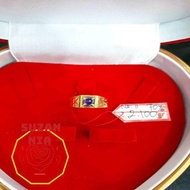 Terjual Premium CINCIN EMAS KUNING PERMATA BATU WARNA UNGU DIAMOND