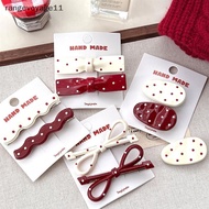 [LS] 2/4Pcs Retro Wave Point Bow Hair Clip Versatile Hair Accessories For Women Girls ﻿Sweet Hair Cl