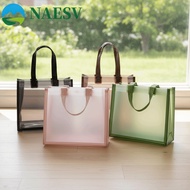 NAESV Water-Sprinkling Festival PVC Tote, Thick Durable Transparent Handbags,  Packaging PVC Waterpr