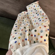 Summer New Dopamine Color  Printing Trousers Home Loose  Casual Pants