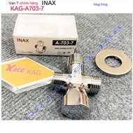 Van giảm áp lực nước Linax KAG-A703-7 nối D21 Van vặn khóa chữ T chuia nước bồn cầu và vòi xịt