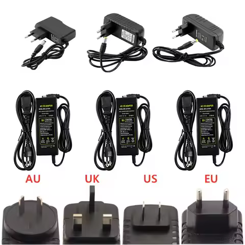 AC DC 5V 12V 24V Power Adapter Supply 1A 2A 3A 5A 6A 8A 10A AC 220V To DC 12V Universal Power Charge