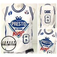 [LIMITED PBA] ALLAN CAIDIC 8 PRESTO ICE CREAM KINGS Retro Collectors Edition LETTER CUT Jerseys