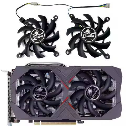 NEW 1SET 85MM 4PIN GPU Fan，For Colorful RTX 2070、2060 Super、2060、Colorful GTX 1660TI、1660 Super、1660